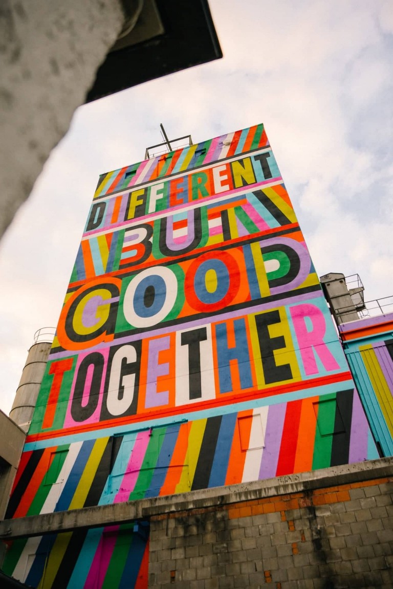 MINI - BIG LOVE from munich - wall of a building